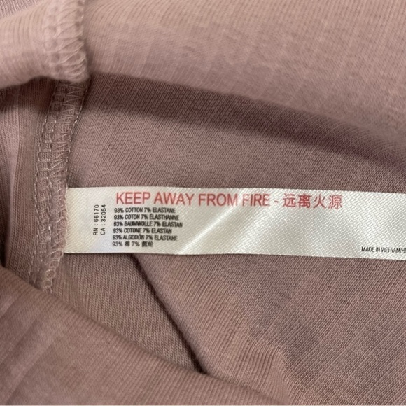 New Free People Tan Ribbed Knit Lounge Top US S - Picture 7 of 7